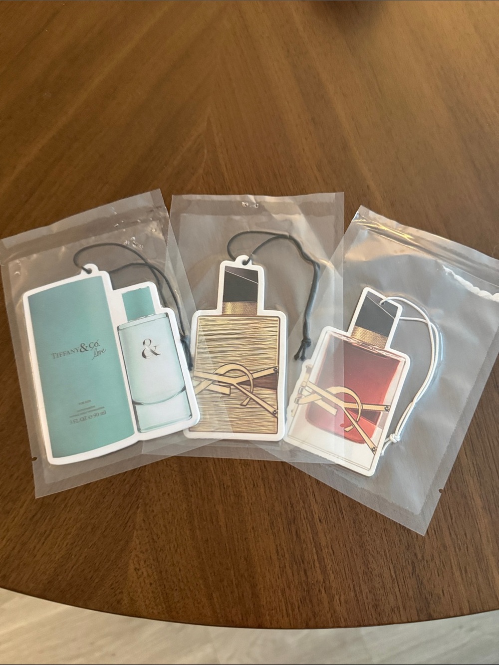 Tiffany & Co. and YSL Aqua, Gold and Red Scented Air Freshener Set